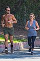 chris diamantopoulos becki newton shirtless jog 05