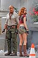 dwayne johnson jack black more begin jumanji4 filming in la 01