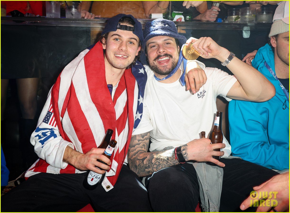 team usa mens hockey celebrates 145285322